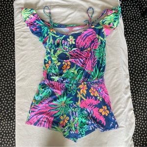 Lilly Pulitzer Klea Off the Shoulder Romper Sz M